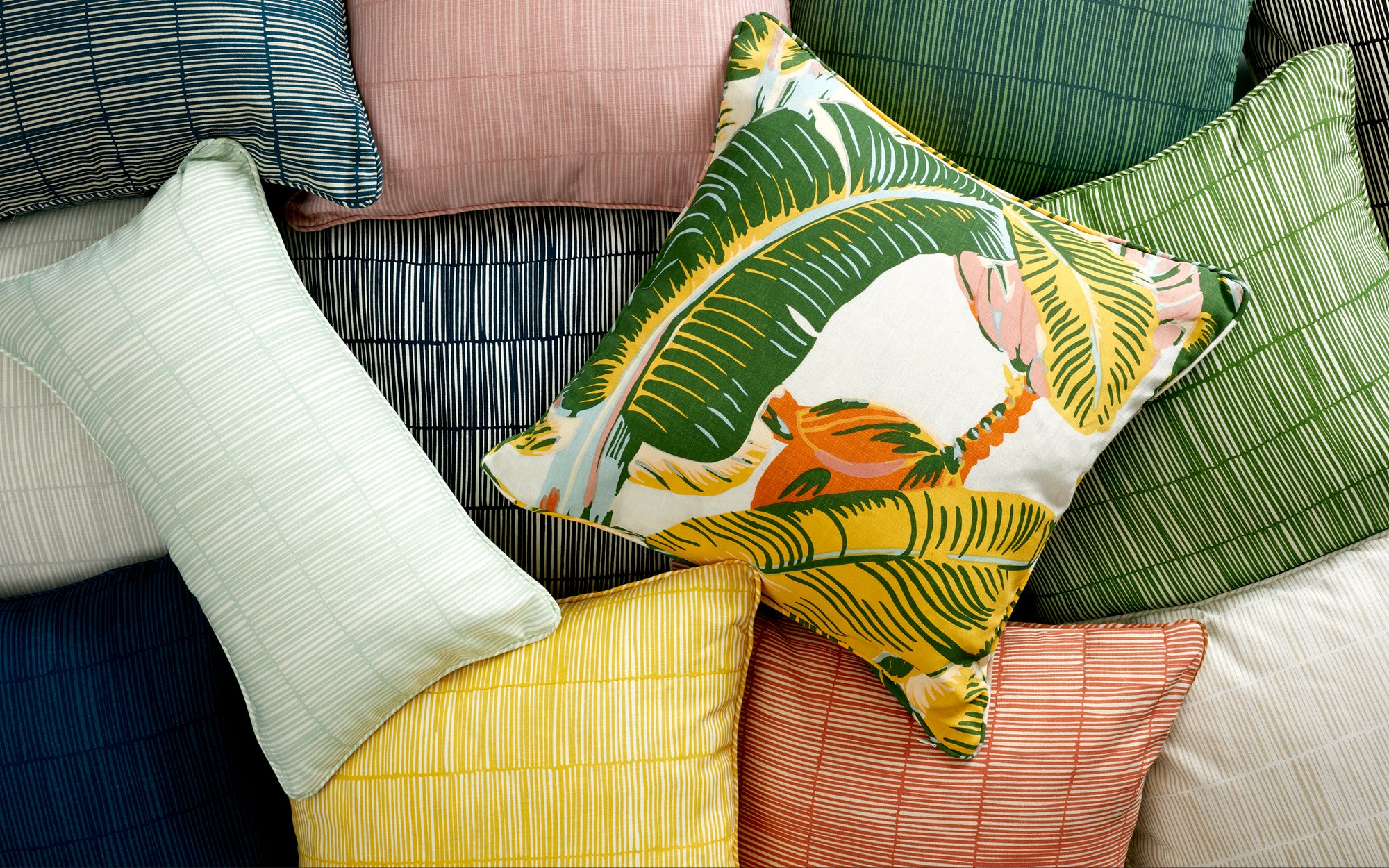 All Hand-Printed Pillows