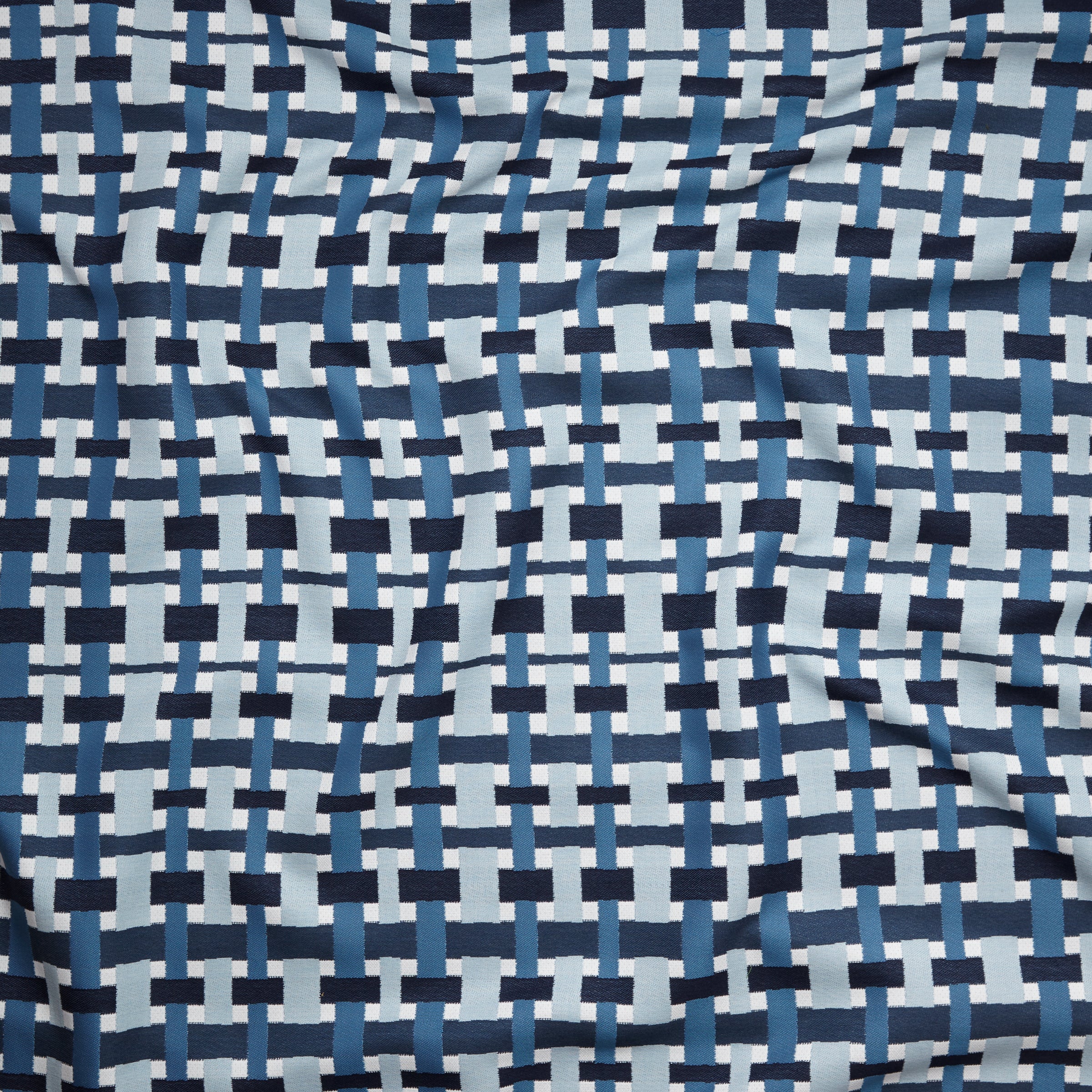 Blue Tartan Fabric by The Yard, Scottish Plaid Upholstery Fabric, Geometric  Check Grid Lattice Stripe Decorative Fabric, Cross Line Indoor Outdoor