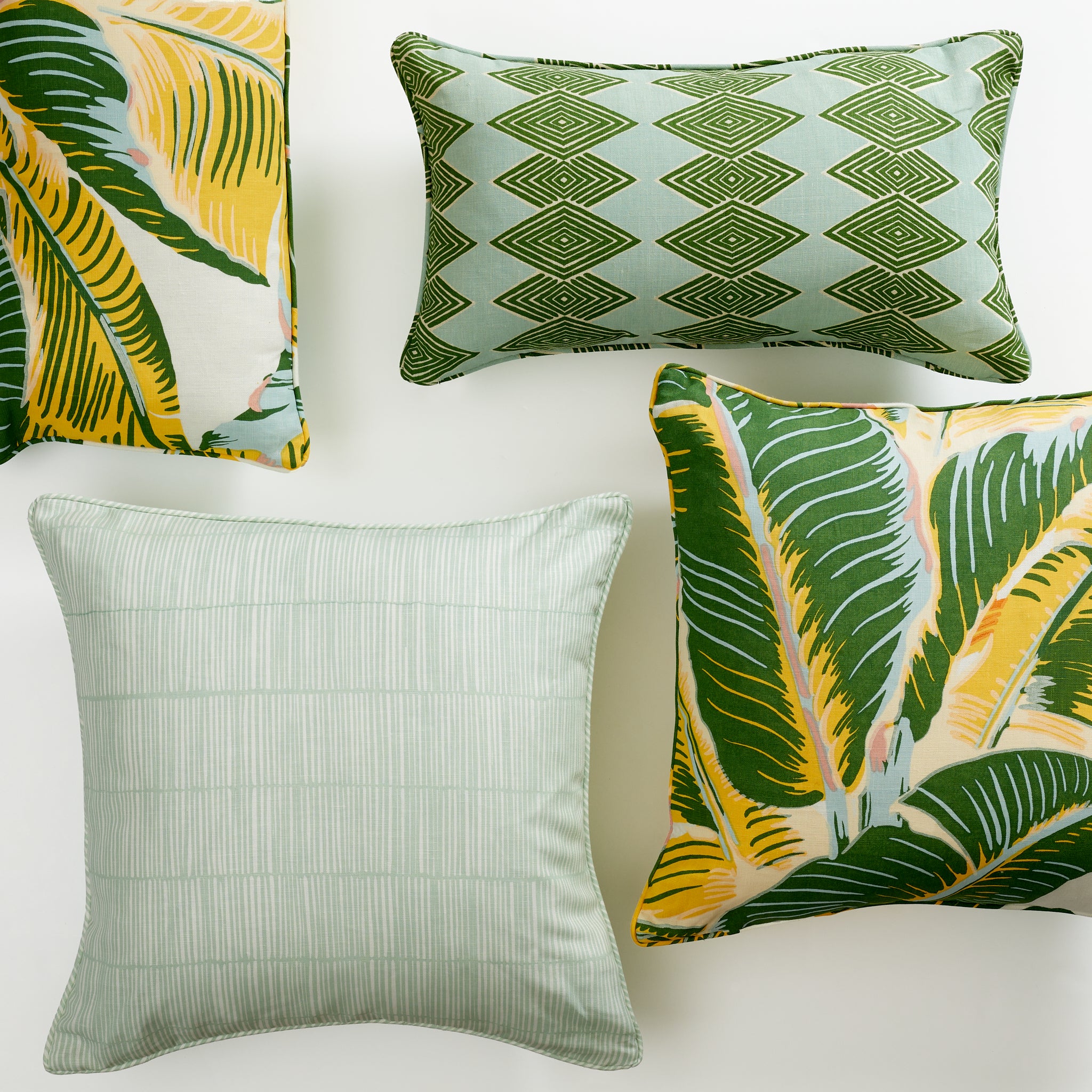 Martinique Belgian Linen Pillow CW Stockwell