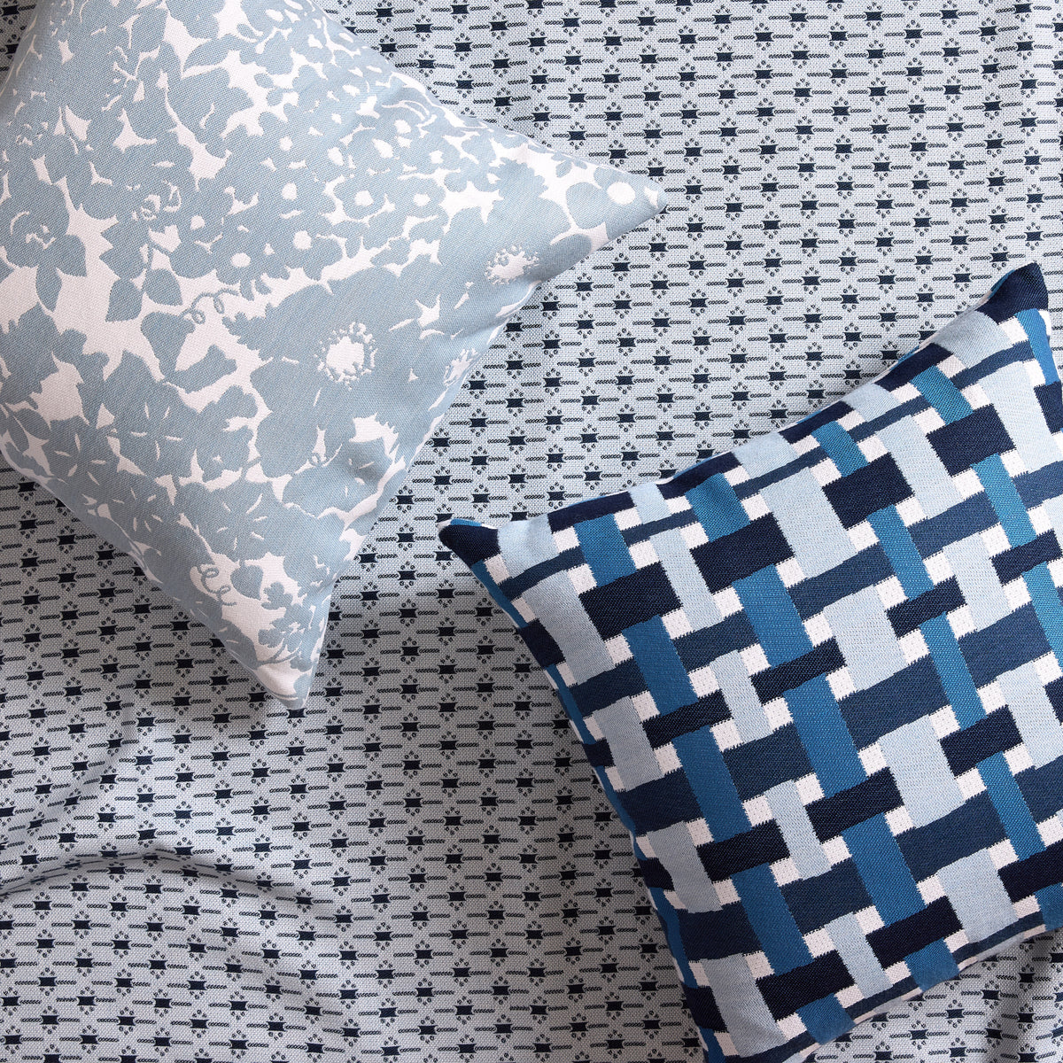 Basket Plaid Sunbrella® Pillow