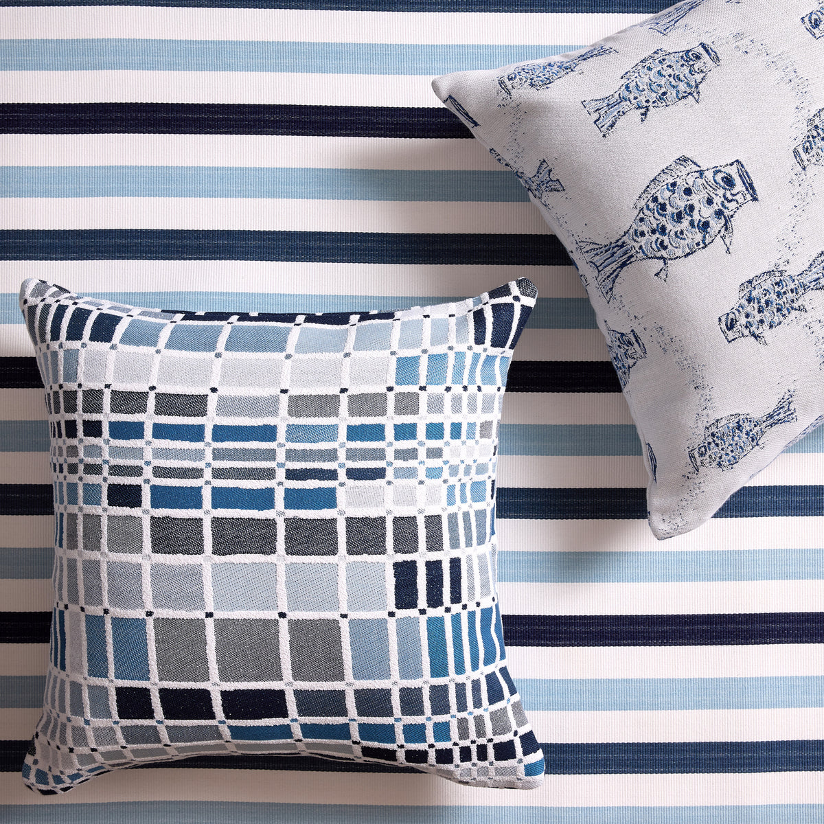 Patio Stripe Indoor/Outdoor Fabric by Sunbrella®