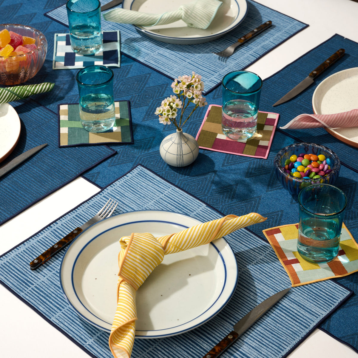 Cabana Linen Napkin Set - Bright Mix