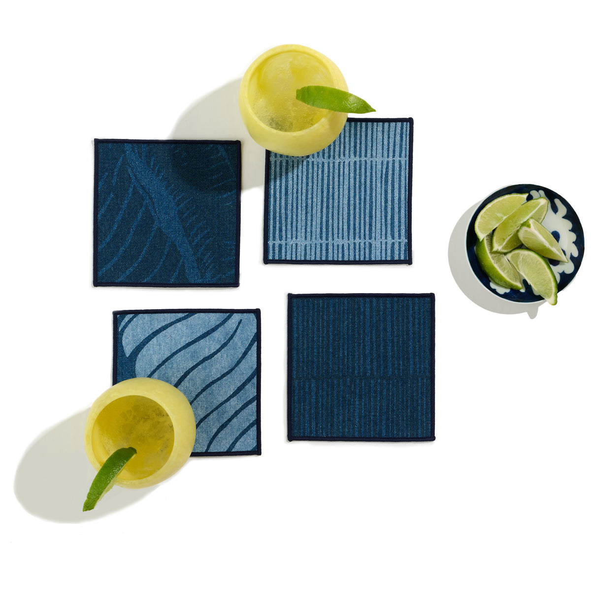 Denim Cocktail Cocktail Napkin Set