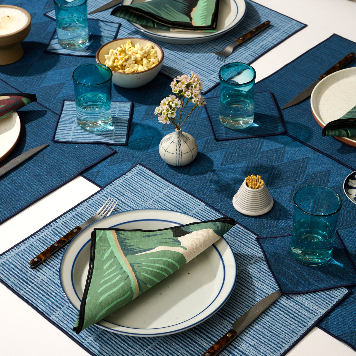 Canyon Denim Table Runner - Indigo