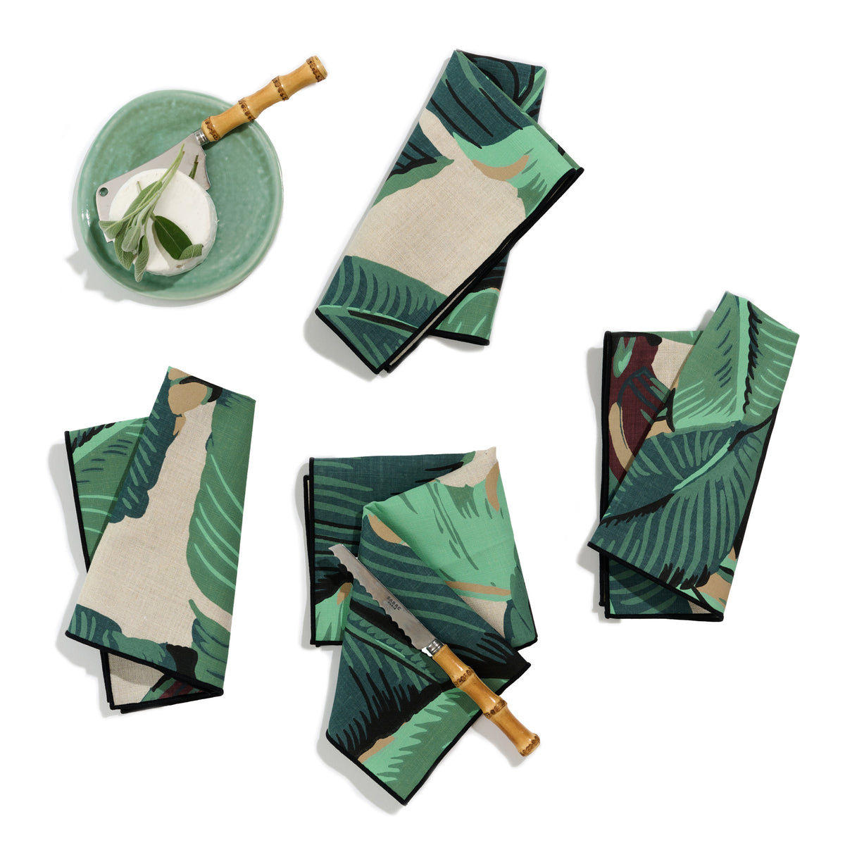 Martinique® Linen Napkin Set - Green