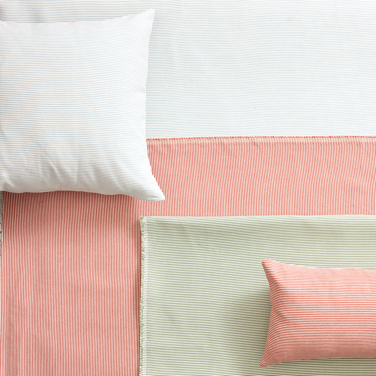 Oxford Stripe Sunbrella® Pillow