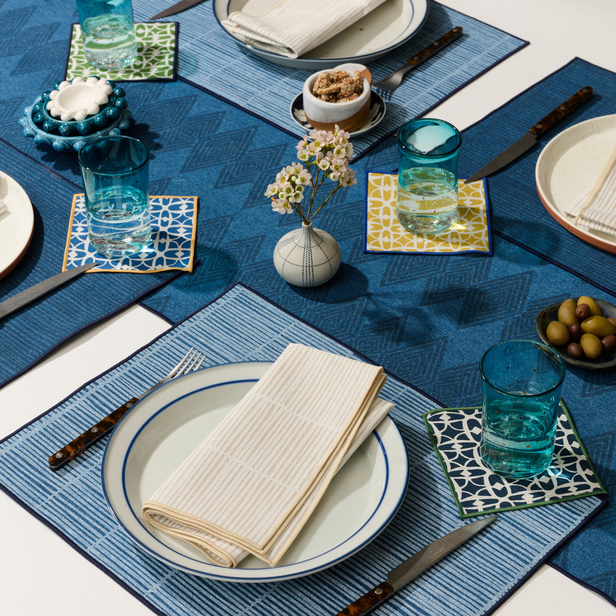 Canyon Denim Table Runner - Indigo