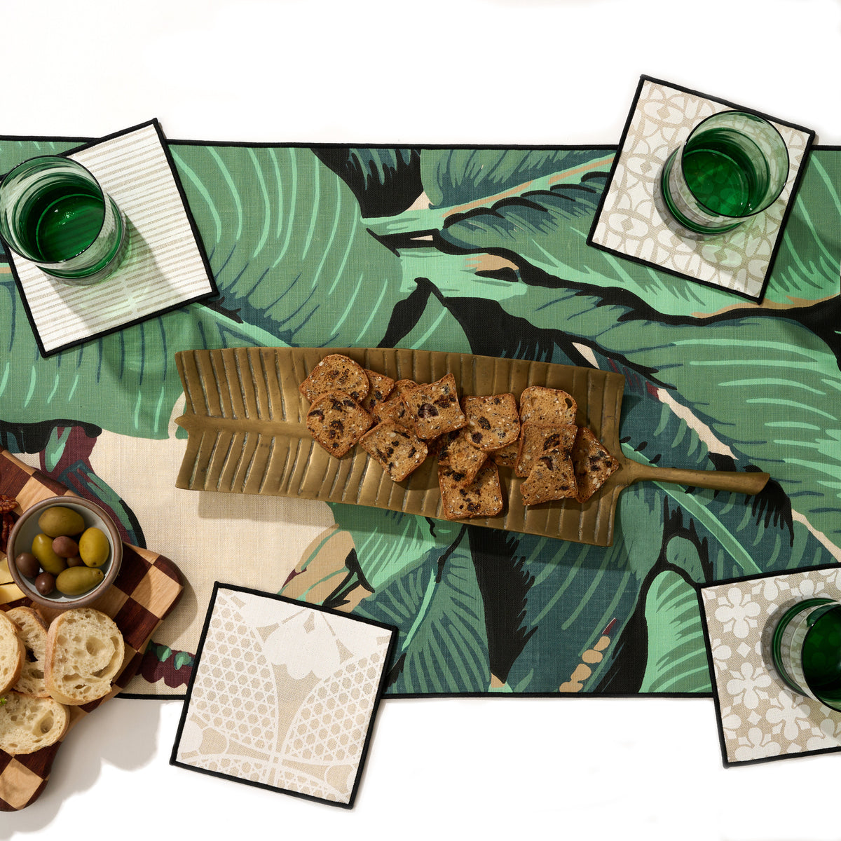 Martinique® Linen Table Runner - Green