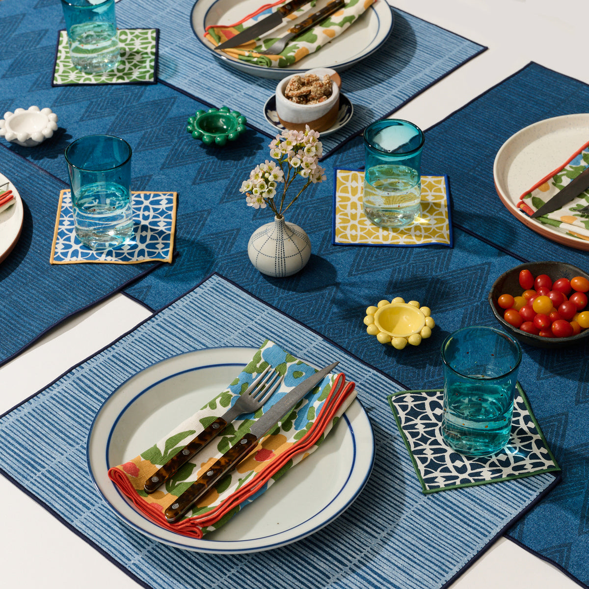 Canyon Denim Table Runner - Indigo