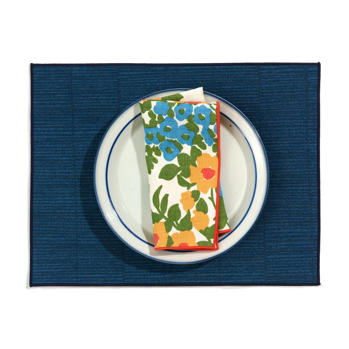 Two-Sided Denim Placemat - Indigo