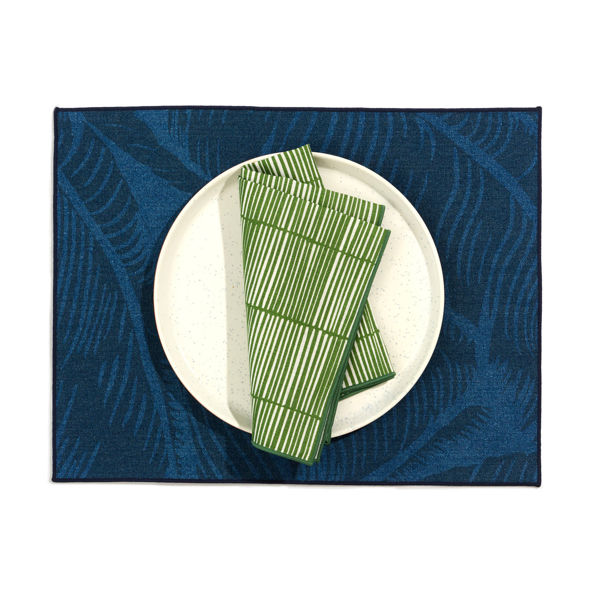 Two-Sided Denim Placemat - Indigo